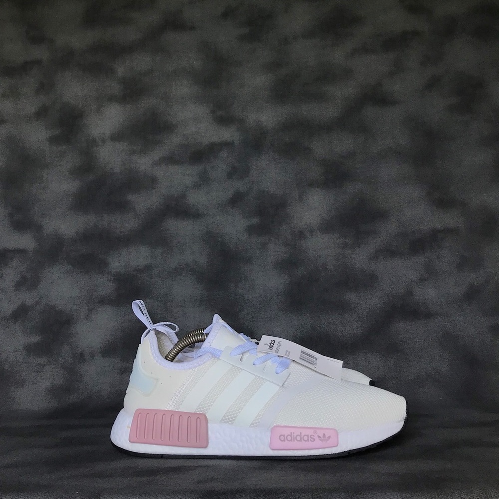 Adidas Women’s NMD R1 White Rose Sneakers